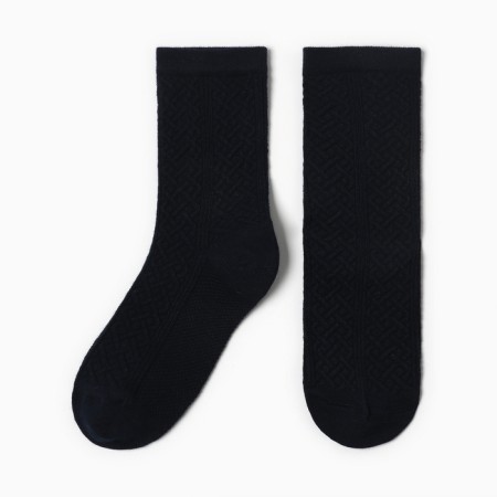 Women's socks, dark blue color, size 23-25