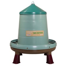 Bunker feeder for poultry 8 kg, on legs, mix, eco recycled