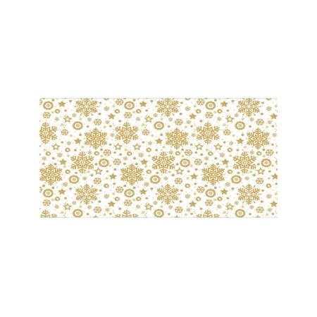 Basket for storing things "Golden Snowflakes", size 35x50 cm-1