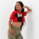 T -shirt Children's shortened MM Minnie Mouse, red color