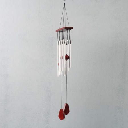 Music of wind metal "Calm" silver 8 tubes 67 cm-1