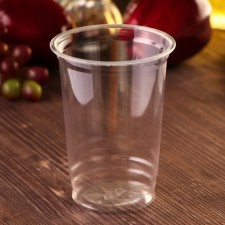 Disposable glass PET, 400 ml, d = 9.5 cm, the color is transparent