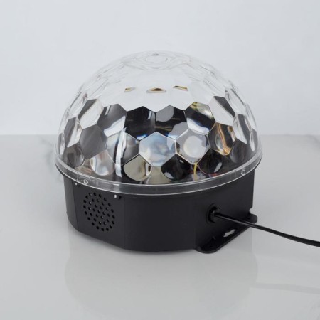 Light device "Crystal ball" 17.5 cm, speaker, glow of multi, 220 V-2