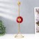 Summary Metal for 1 candle "Marble circle. Pink sunset" Gold 35x9.5x9.5 cm