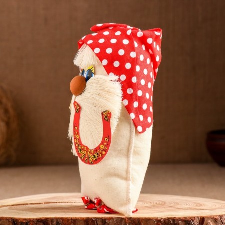 The amulet "Brownie in a cap with a horseshoe", 19 cm-1
