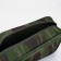 Cosmetic bag with zipper, green color/camouflage