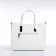Female bag Textura, tout average size, white color