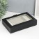 Casket to the leatherette for jewelry "Hampons" black 5.5x27x18 cm