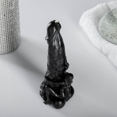 Figure candle "Hold" Black-4