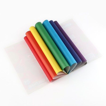 Complete -colored paper, A4, 8 sheets, 8 flowers of beech beaks-1