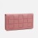 Women's wallet on the button, pink color