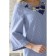 Female blouse, size 42, blue color