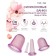Silicone banks for vacuum massage of the face and body, 4 pcs