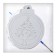 Christmas tree decoration for painting "spruce" 4 pcs., Brush
