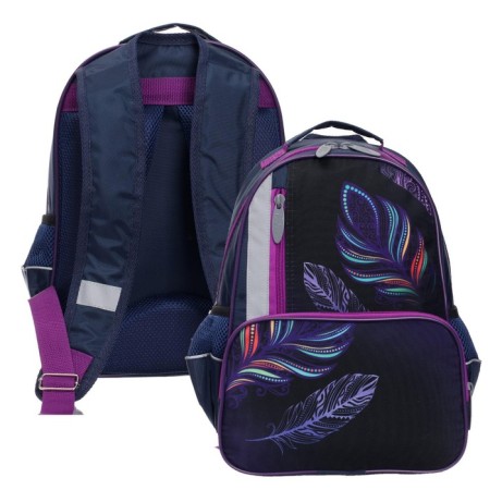 School backpack, 37 x 26 x 13 cm, ergonomic back, calligrata orth "Peryshok"-5