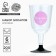A set of plastic glasses for champagne compliments, 200 ml
