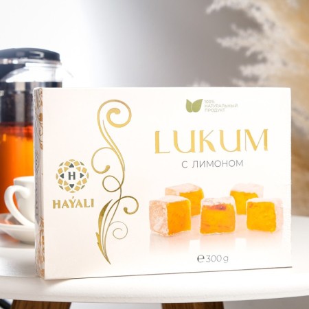 Rakhat Lukum "Hayali" with lemon, 300 g