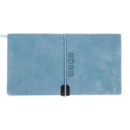 The weekly dated 2025, Escalada, 175 x 95 mm, soft cover with artificial leather, 64 sheets, pancake embossing, block 70, blue