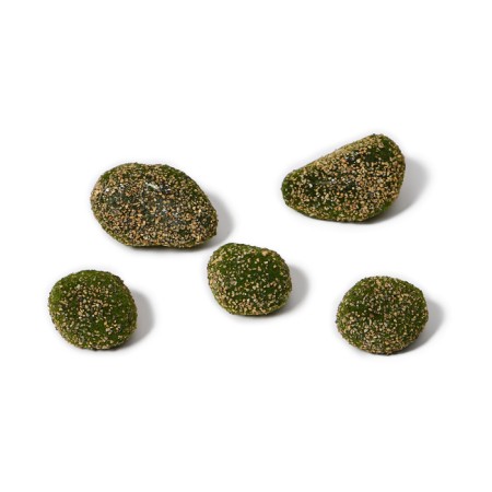 Moss artificial "stones" set 5pcs, with baby, assorted: 2 Bol, 3 mal. Greengo