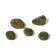 Moss artificial "stones" set 5pcs, with baby, assorted: 2 Bol, 3 mal. Greengo