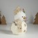 Souvenir Textile "Snowman fur with a twig on a hat" 9.5x9.5x16 cm