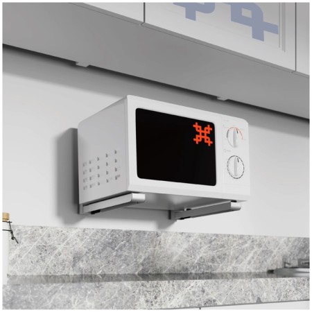 Crasstein UNITEKI DMW7Microwave for microwave microwave oven on a folding wall, steel-7