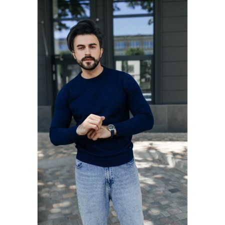 Jumper male ise, size 58, dark blue color-1