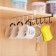 Kitchen holder suspended with 6 items, 1.5 × 28 × 7.5 cm, white color