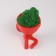 Kashpo concrete mini "Mr. Green" Ivazaru with Moss red 5.5x6.5x6.5 cm (moss green stabil)