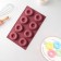 The form for baking the share "Sweets. Donuts ", 29 × 17 cm, 8 cells (d = 6 cm), color mix