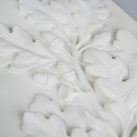 Gypsum figure ornament: oak branch, 34.5 x 50 x 4 cm-2