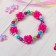 Bracelet Children's "Choselka" peonies, color mix