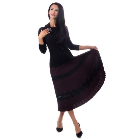 Women's skirt, size 42, brown color