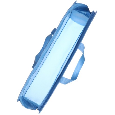 Plastic folder with A4 handles, on a zipper, 80x330x240 mm, cold heart-1