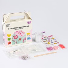 Set for creating jewelry from epoxy resin 