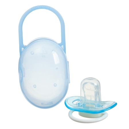 Nipple - orthodontic dummy with a container, +3 months., Blue color-2