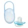 Nipple - orthodontic dummy with a container, +3 months., Blue color