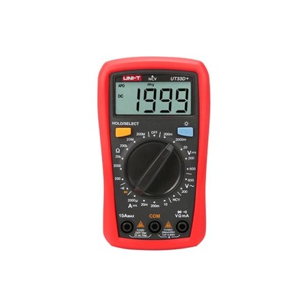Multimeter Uni-T UT33D+, 2x1.5 V, "Calling" mode, indication of overload, polarity