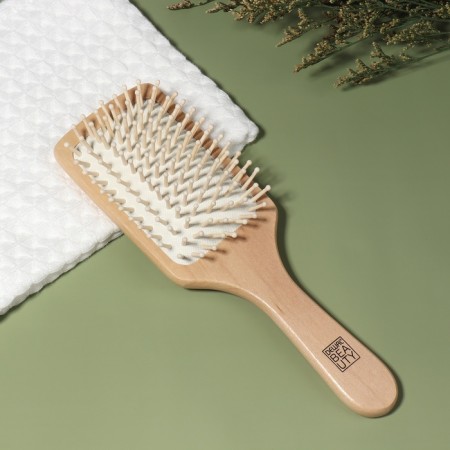 The comb massage, wide, 7.5 × 23.5 cm, color "Light wood"-1