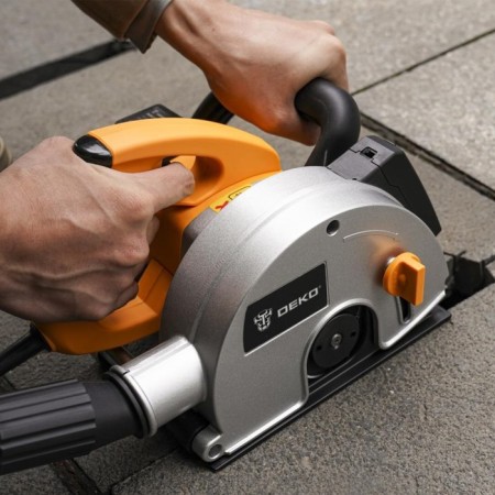 DEKO DKWC1800, 1800 watts, 125x22.2 mm, 4000 rpm, laser pointer, cut 28 mm-6