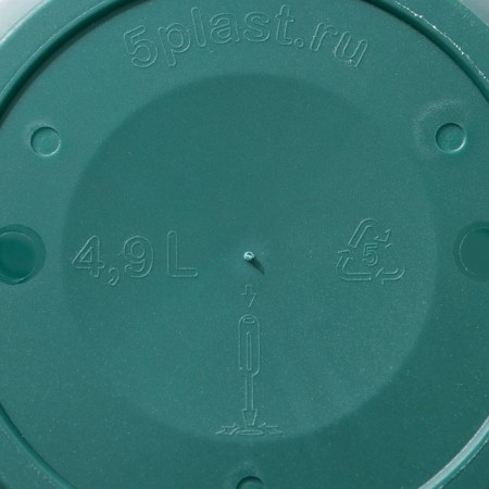 Pot for flowers with a pallet "Antik", 4.9 l, d = 25 cm, color malachite-4