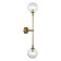 Sconces st. SL1506.201.02. Chieti. 2x5 watts, G9, 4000k, 12 cm, golden color