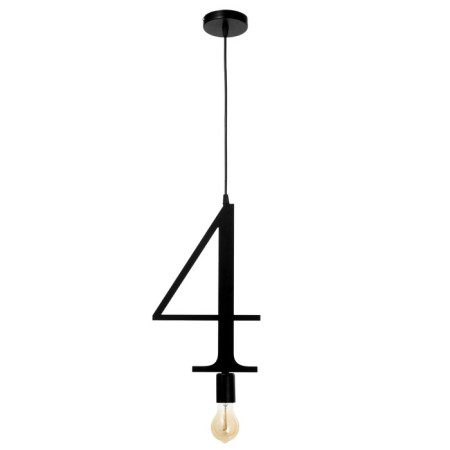 Bayerlux lamp "Figure 4" E27 40W black 35x22 cm