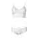 Female set (top, panties), white color, size 46-48
