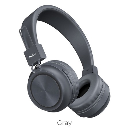 Hoco W25 headphones, wireless, invoices, BT5.0, 300 mAh, microphone, gray-1