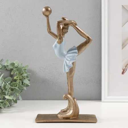 Polystone souvenir "Gymnast with the ball" 17x9x31 cm-3
