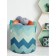 Textile bag "Zigzags of coolness", for storing things and toys, size 30x30 cm, 18.9 liters