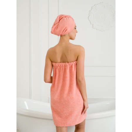 Set for a female bath: Chalma, Pareo, Mitten, Size XL-3XL-2