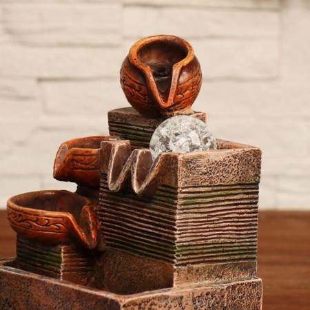 Bahara fountain three jugs, 17x14x26 cm (with backlight)-1