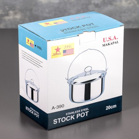 Stainless steel pot of "hiking", 2.5 l, d = 20 cm-4
